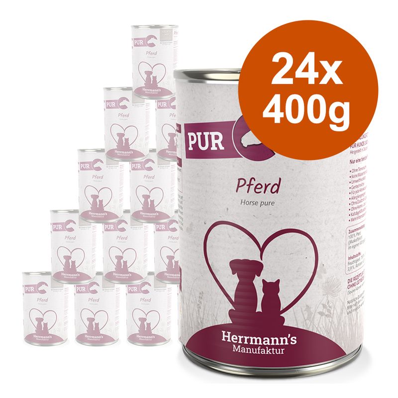 Zooplus Herrmann's Bio Carne pura 24 x 400 g Alimento umido