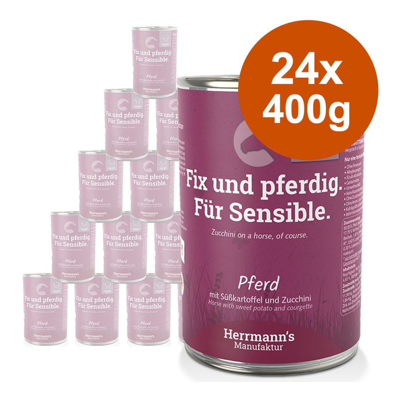 Zooplus Herrmann's Selection Sensitive 24 x 400 g Umido per cane