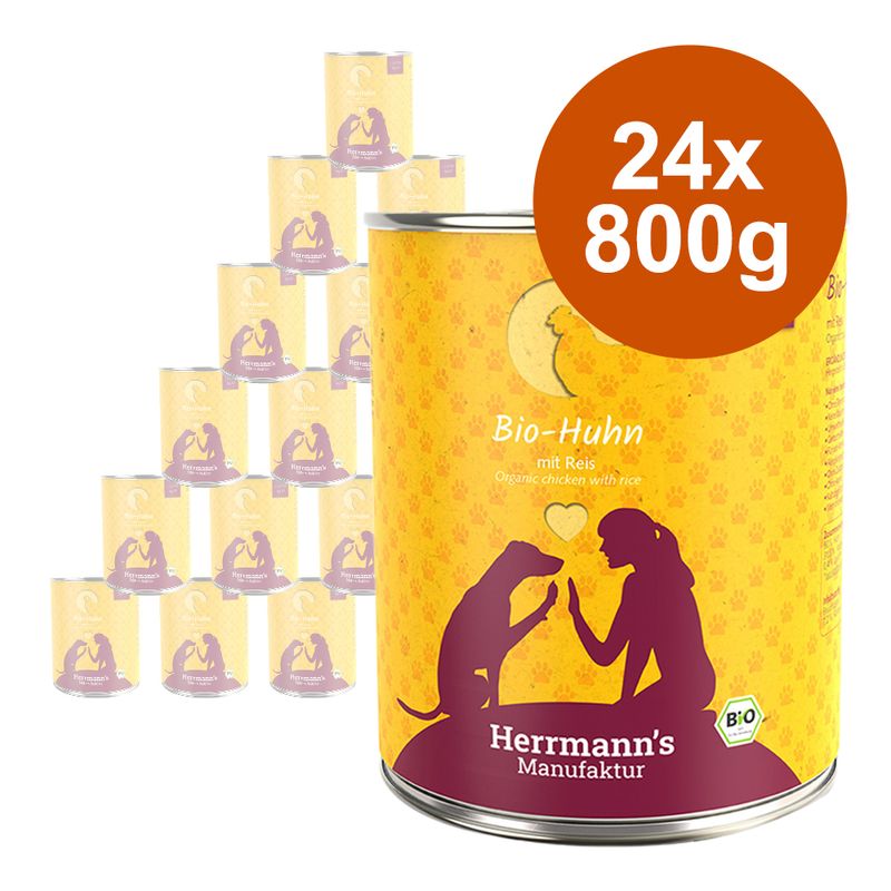 Zooplus Herrmann's Classic Bio Menù 24 x 800 g Umido cane Fino al 55% di sconto