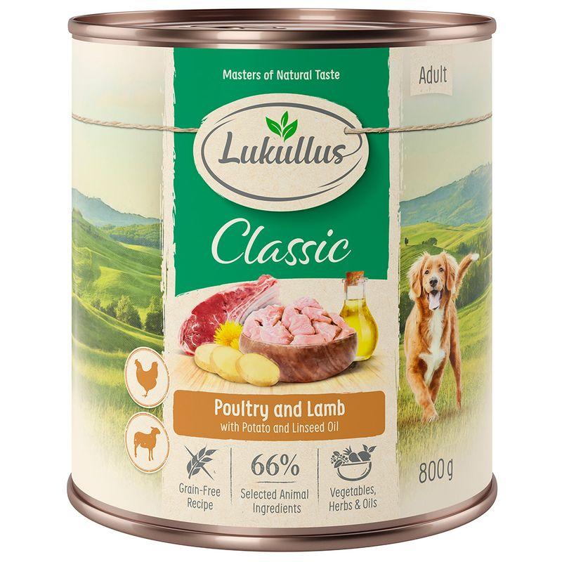 Zooplus Lukullus 24 x 800 g Umido cane Enormi sconti