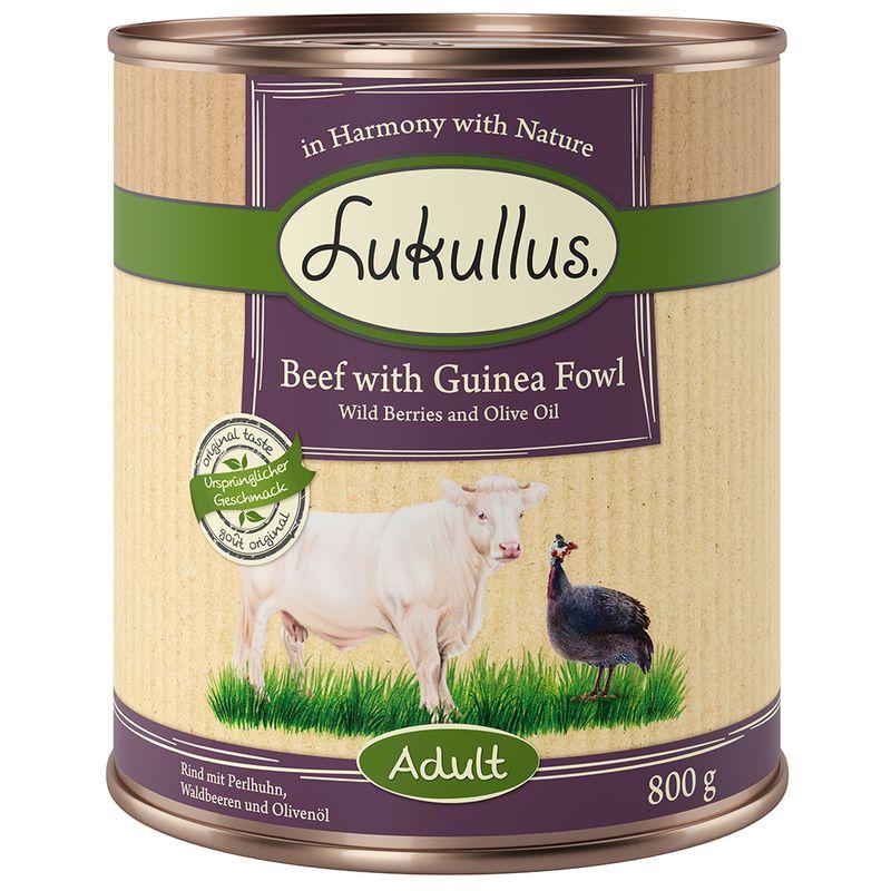 Zooplus Lukullus Adult senza cereali 6 x 800 g Umido cane Trasporto libero internazionale