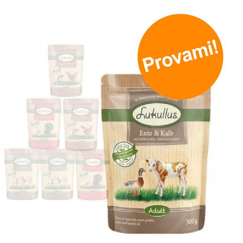 Zooplus Lukullus in buste Pacco misto 6 x 300 g Alimento umido per cane