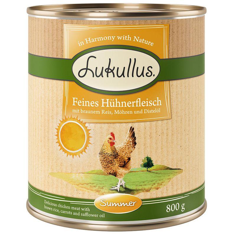 Zooplus Lukullus Adult 6 x 800 g Alimento umido per cani