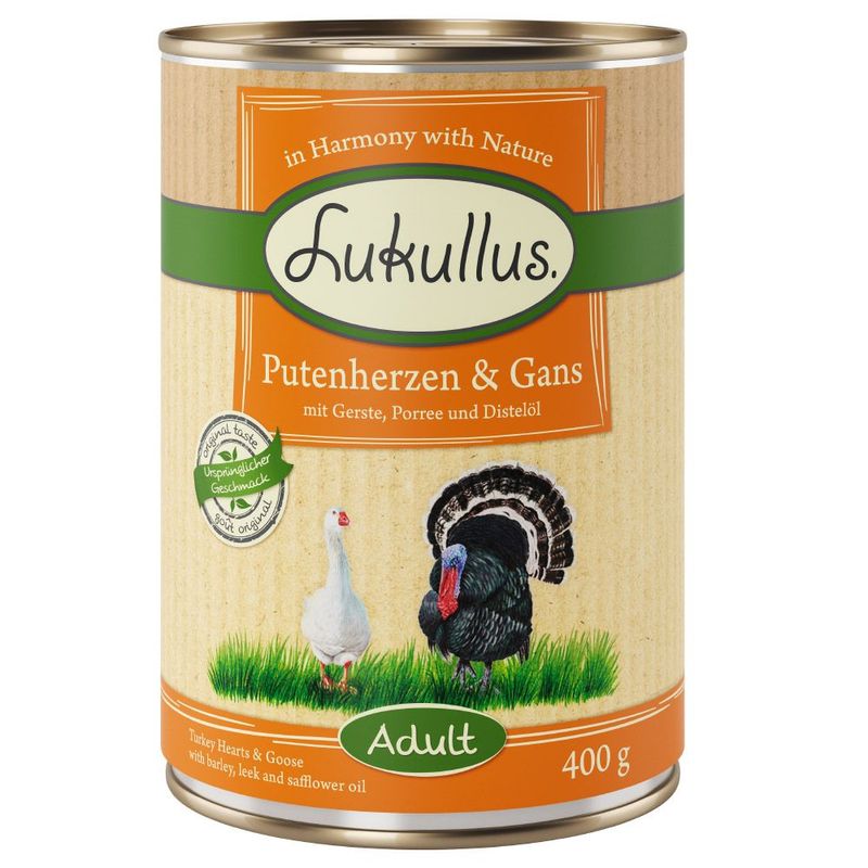 Zooplus Lukullus 24 x 400 g Alimento umido per cani In vendita