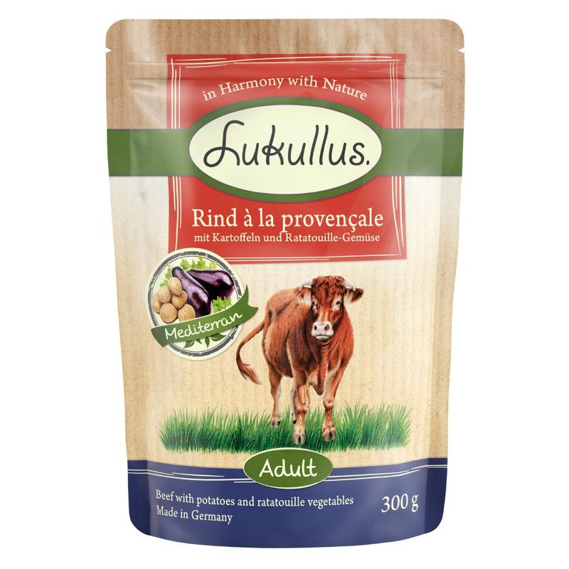 Zooplus Lukullus in buste senza cereali 6 x 300 g Duty-free