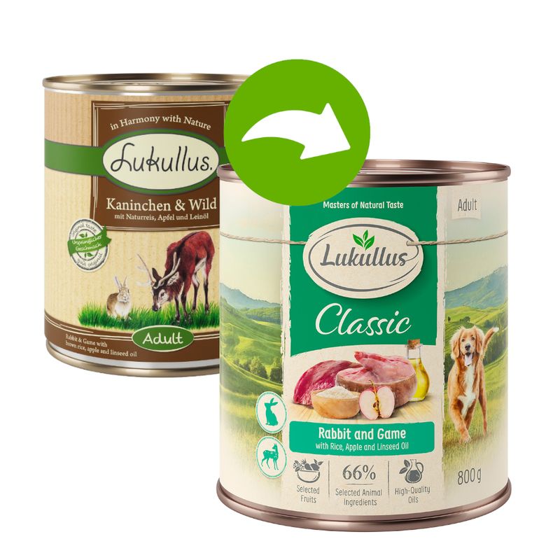 Zooplus Lukullus Adult 6 x 400 g Alimento umido per cani