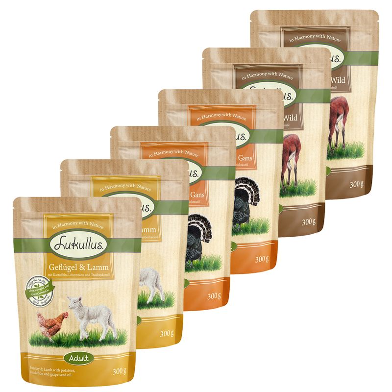 Zooplus Multipack Risparmio Lukullus in buste 48 x 300 g Spedizione Gratuita