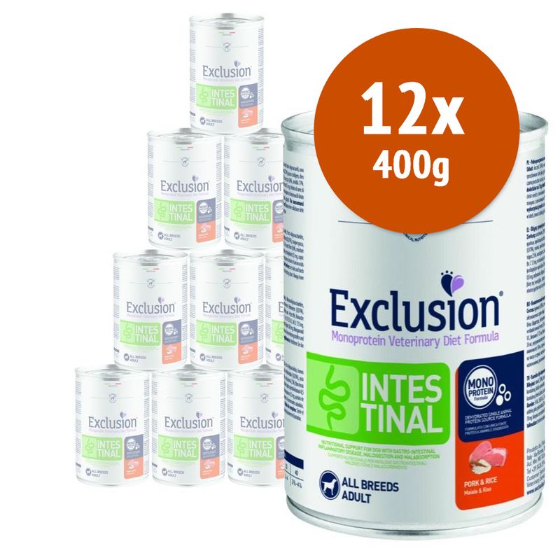 Zooplus Exclusion Diet Intestinal 12 x 400 g Alimento umido per cani
