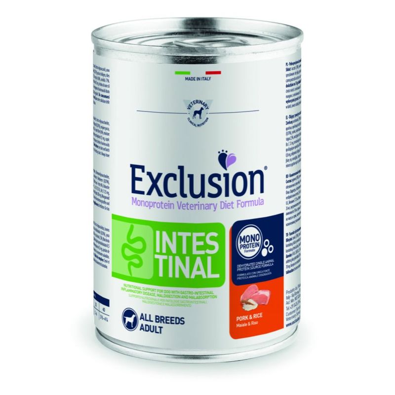 Zooplus Exclusion Diet Intestinal 6 x 400 g Alimento umido per cani Shopping Online
