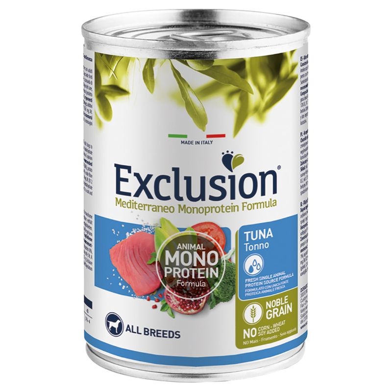 Zooplus Exclusion Mediterraneo Adult 1 x 400 g umido cane Affare Del Giorno