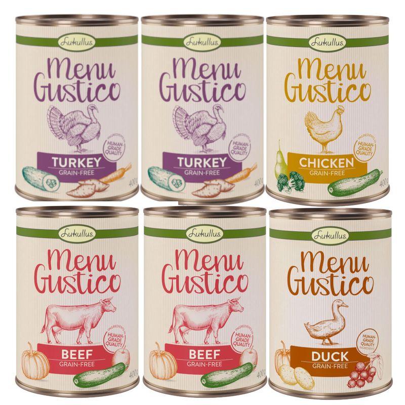 Zooplus Set prova misto Lukullus Menu Gustico Alimento umido per cani Outlet