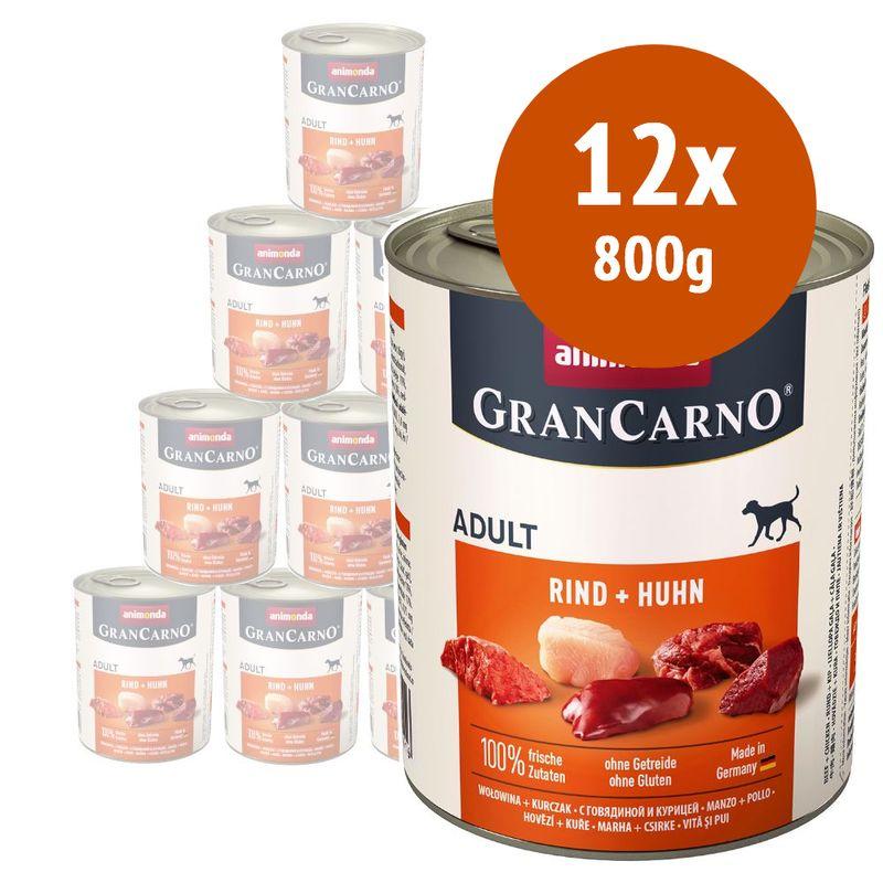 Zooplus animonda GranCarno Original 12 x 800 g Umido per cane Vendita Economica