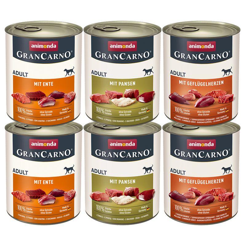 Zooplus animonda GranCarno Original 12 x 800 g Umido per cane Vendita Economica