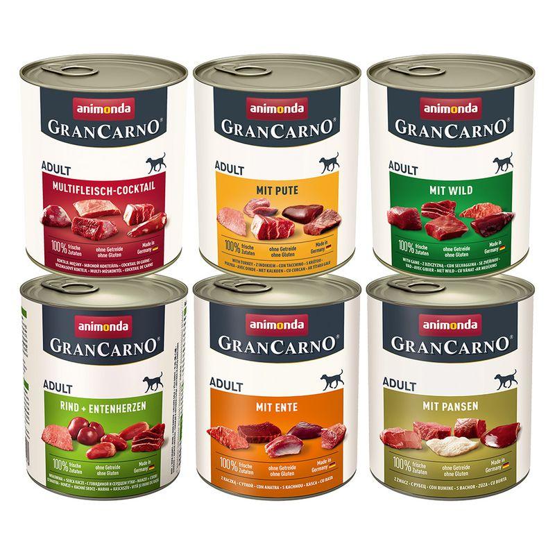 Zooplus animonda GranCarno Original 12 x 800 g Umido per cane Vendita Economica