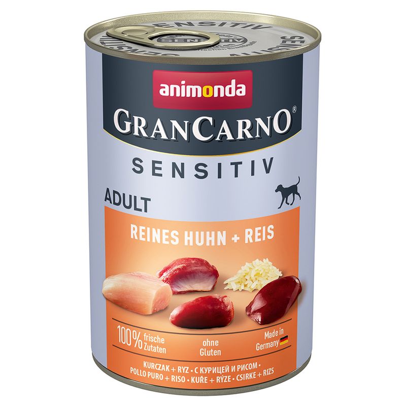Zooplus animonda GranCarno Adult Sensitive 6 x 400 g umido per cane Negozio online di fabbrica