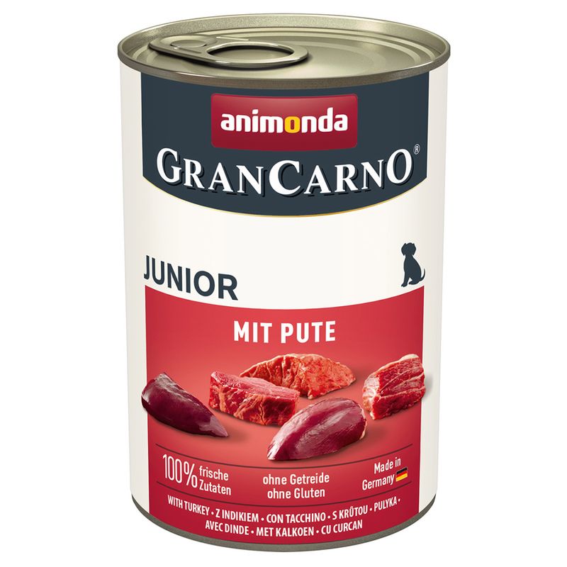 Zooplus animonda GranCarno Original Junior 6 x 400 g Umido per cane Offerta speciale