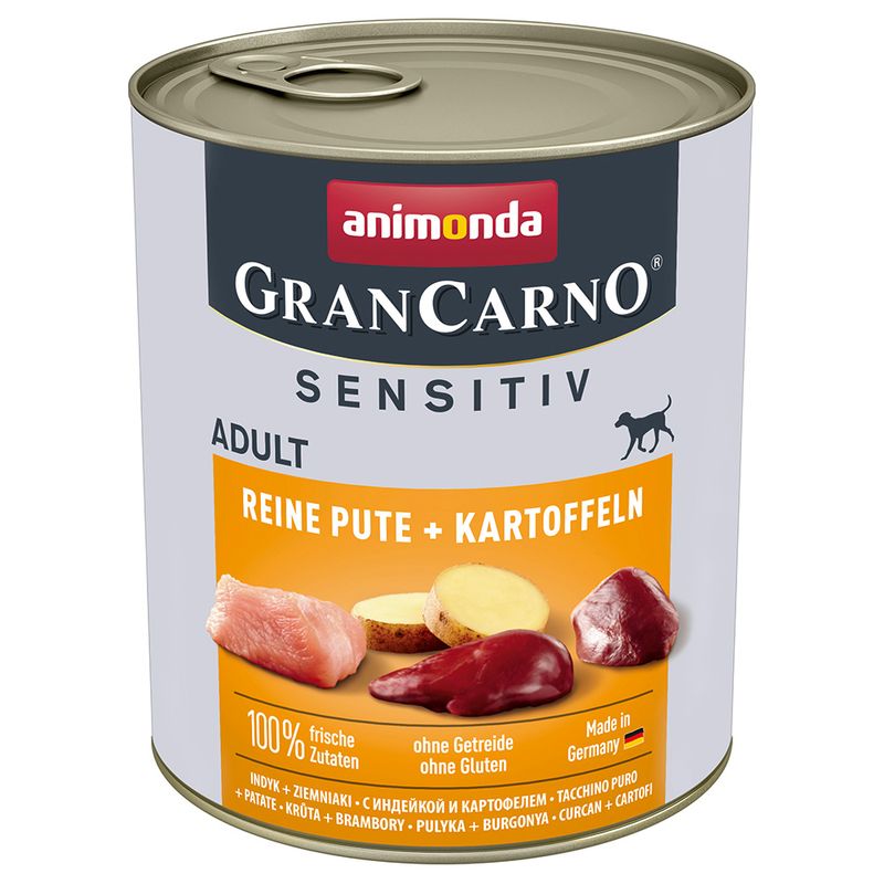 Zooplus animonda GranCarno Adult Sensitive 6 x 800 g umido per cane Shopping online