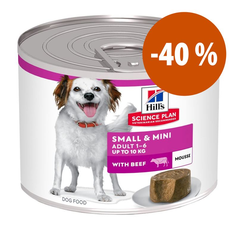 Zooplus Prezzo speciale 48 x 200 g Hill's Science Plan Mousse umido per cane