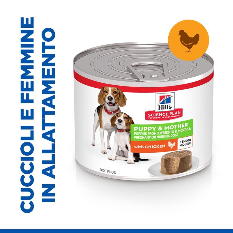 Zooplus Hill's Science Plan Puppy & Mother Tender Mousse con Pollo umido per cane
