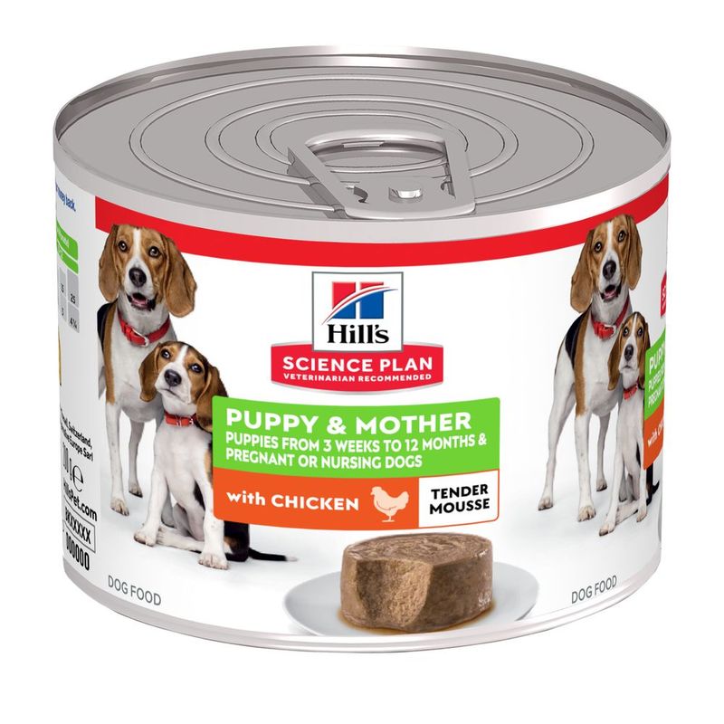 Zooplus Hill's Science Plan Puppy & Mother Tender Mousse con Pollo umido per cane Smaltimento dello stoccaggio