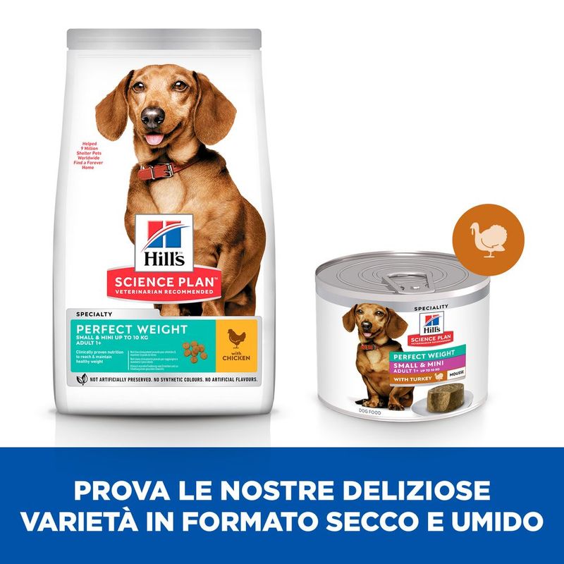 Zooplus Hill's Science Plan Perfect Weight Adult Small & Mini Mousse umido per cane Vendita calda