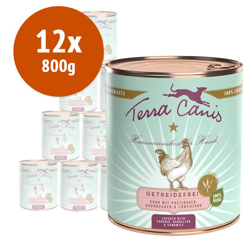 Zooplus Terra Canis Senza cereali 12 x 800 g Alimento umido per cane