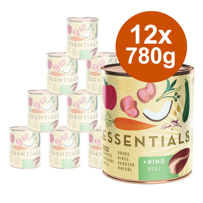 Zooplus Terra Canis Essential 8+ 12 x 780 g Umido cane Qualità Garantita