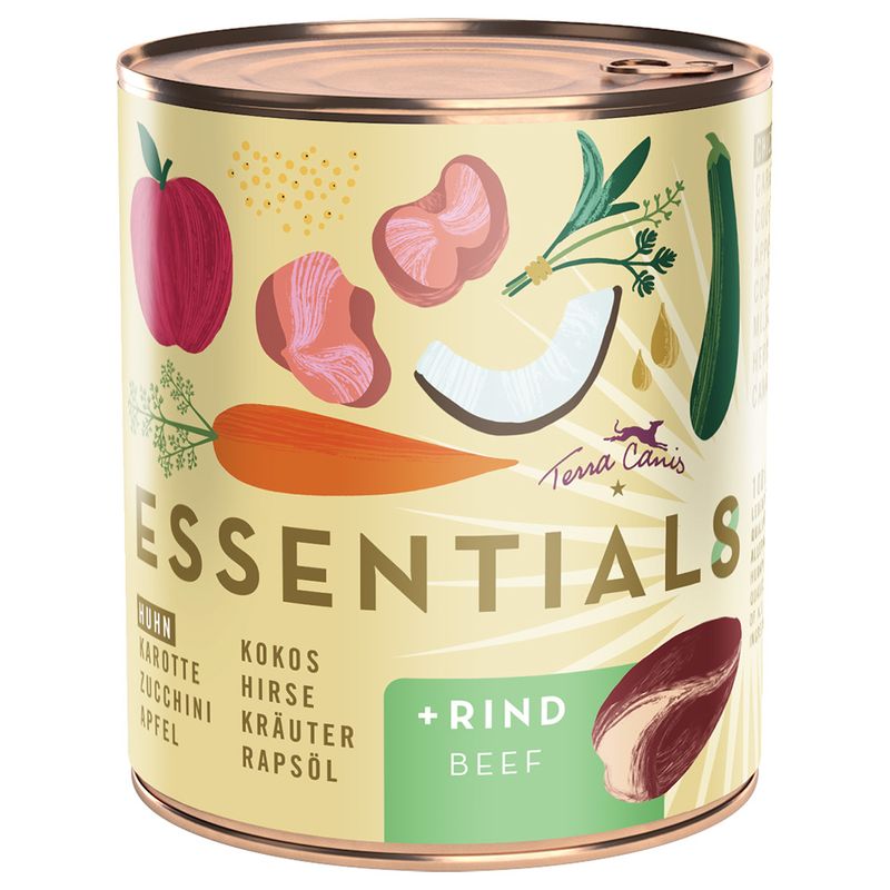 Zooplus Terra Canis Essential 8+ 12 x 780 g Umido cane Qualità Garantita