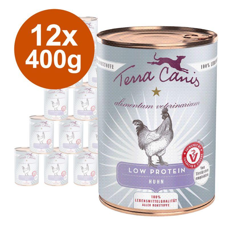 Zooplus Multipack risparmio Terra Canis Alimentum Veterinarium Low Protein 12 x 400 g