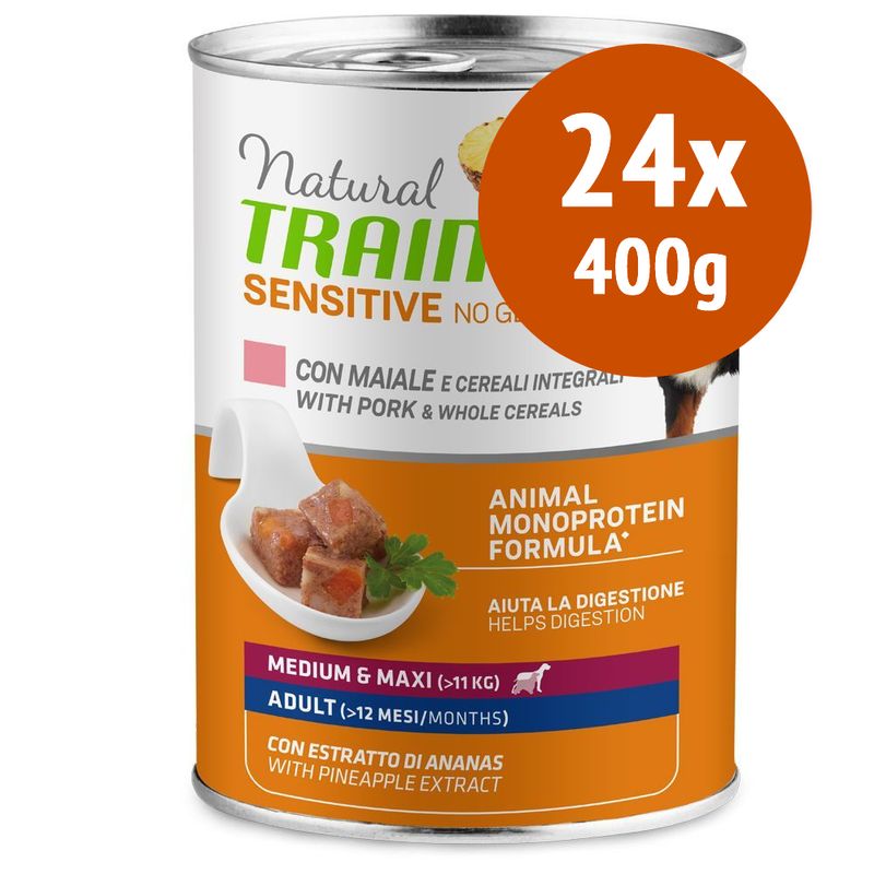 Zooplus Natural Trainer Sensitive No Gluten Adult 24 x 400 g