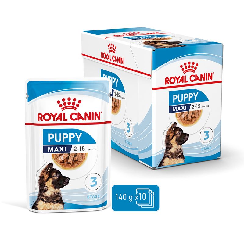Zooplus Royal Canin Maxi Puppy umido in salsa per cane Shopping online
