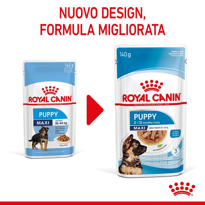Zooplus Royal Canin Maxi Puppy umido in salsa per cane Shopping online