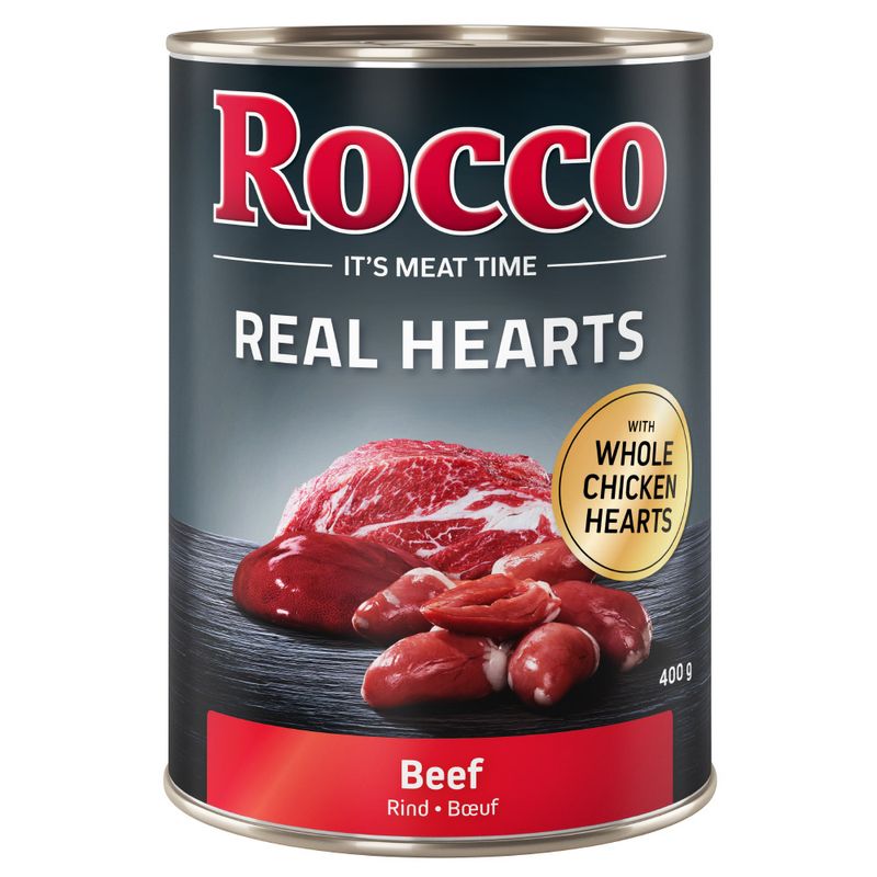 Zooplus 5 + 1 gratis 6 x 400 g Rocco Trio di Carne/Real Hearts Umido Offerta Pasqua