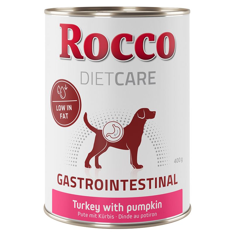 Zooplus Rocco Diet Care Gastrointestinal Tacchino con Zucca 400 g umido cane