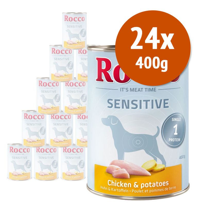 Zooplus Rocco Sensitive 24 x 400 g Alimento umido per cani
