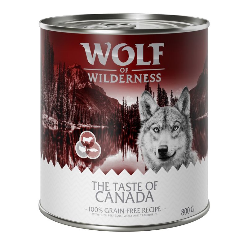 Zooplus 10€ DI SCONTO 24 x 800 g Wolf of Wilderness umido per cane Ultimi due giorni