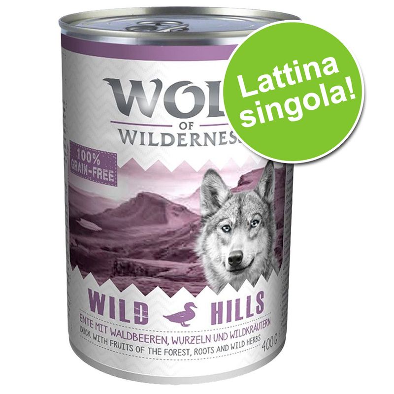 Zooplus Wolf of Wilderness 1 x 400 g Ultimo giorno