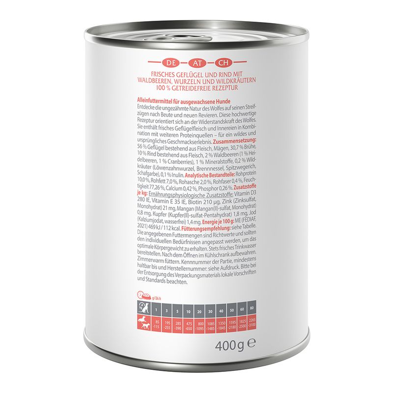Zooplus Wolf of Wilderness "Expedition" Adult Stony Creek 1 x 400 g umido per cane Fino al 50% di sconto