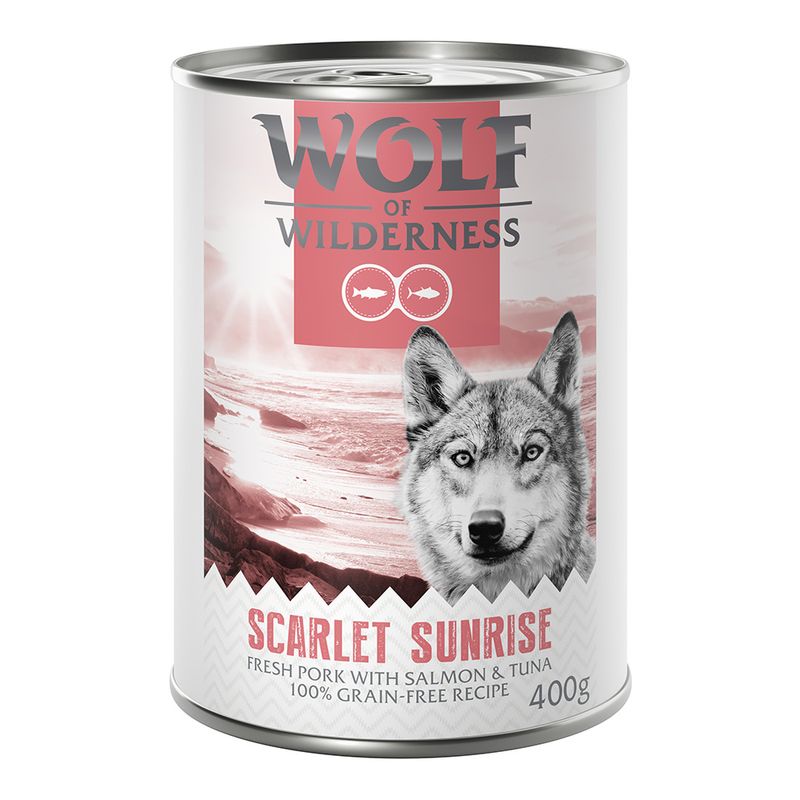 Zooplus Wolf of Wilderness Adult "Red Meat" 6 x 400 g umido per cane Fino al 55% di sconto