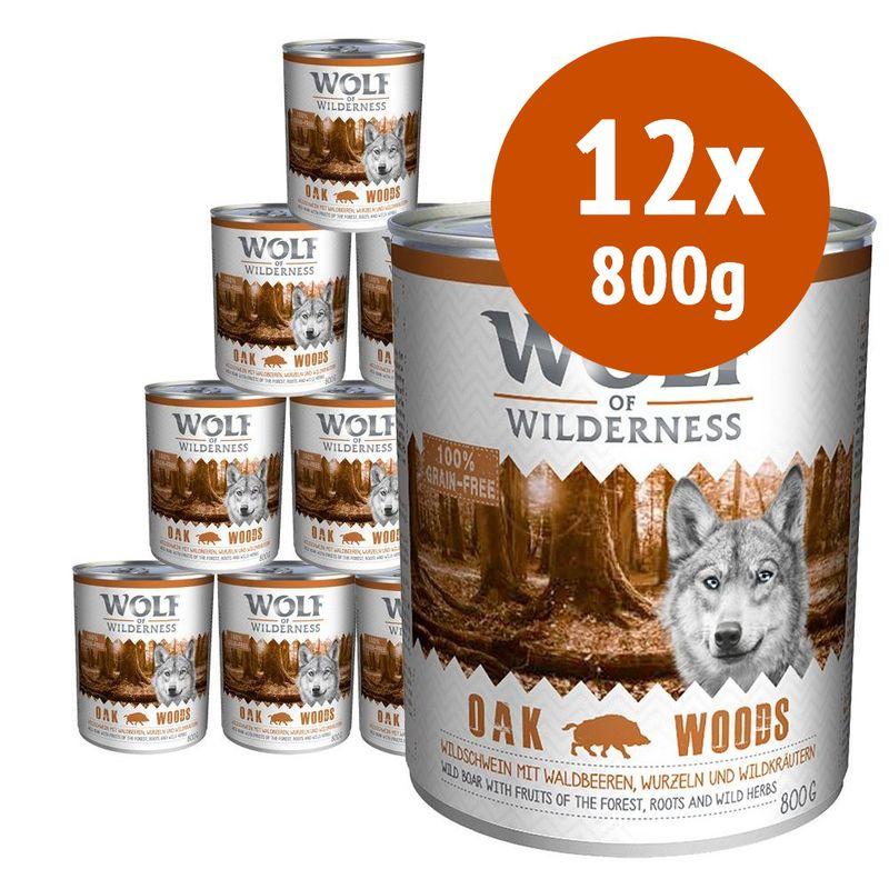 Zooplus Wolf of Wilderness Adult 12 x 800 g umido Single Protein per cane
