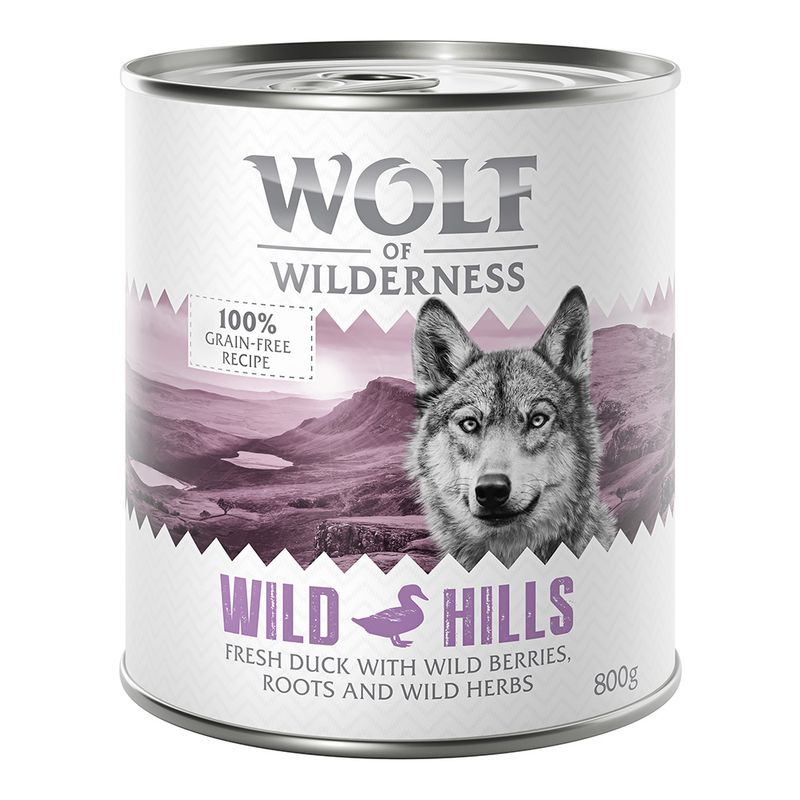 Zooplus Wolf of Wilderness Adult 12 x 800 g umido Single Protein per cane Super sconto