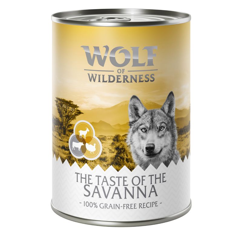 Zooplus Wolf of Wilderness "The Taste Of" 6 x 400 g umido per cane Enormi sconti