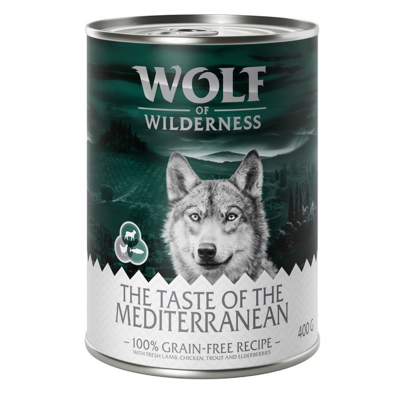 Zooplus Wolf of Wilderness "The Taste Of" 6 x 400 g umido per cane Enormi sconti