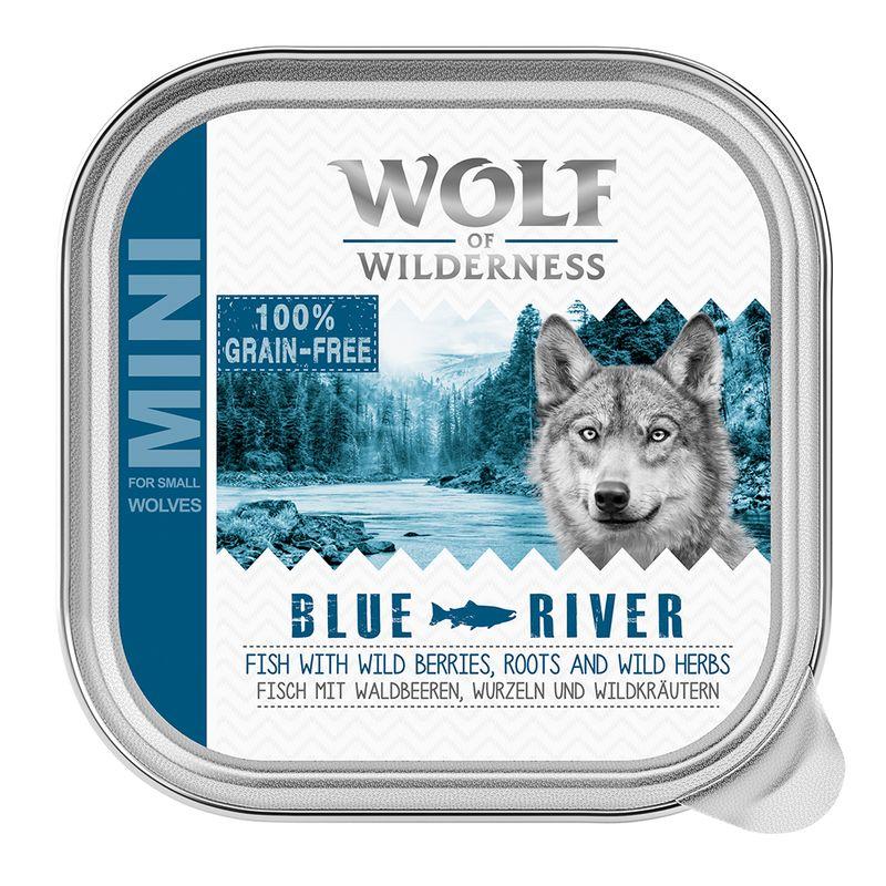Zooplus Wolf of Wilderness MINI Adult 24 x 150 g Alimento umido per cani Trasporto libero internazionale