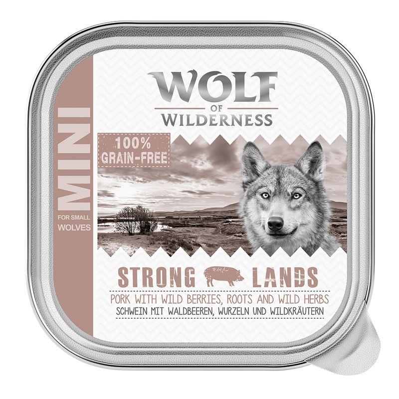 Zooplus Wolf of Wilderness MINI Adult 24 x 150 g Alimento umido per cani Trasporto libero internazionale