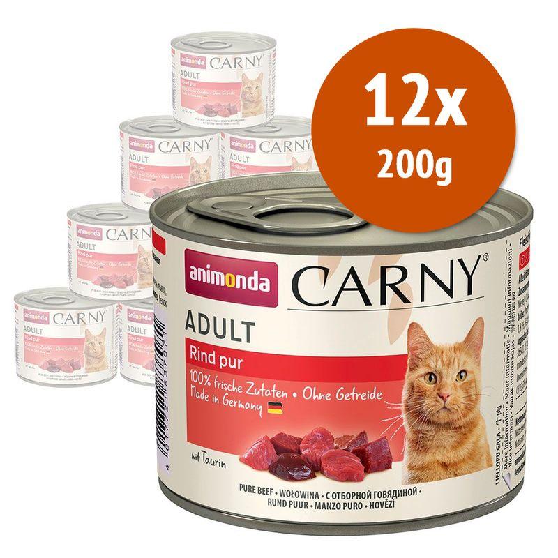 Zooplus animonda Carny Adult 12 x 200 g umido gatto