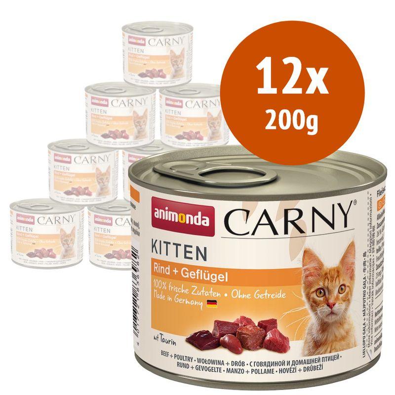 Zooplus animonda Carny Kitten 12 x 200 g Alimento umido per gattini