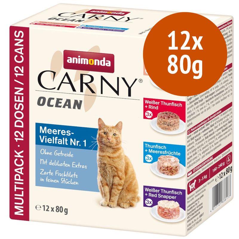 Zooplus animonda Carny Ocean 12 x 80 g Pacco misto Umido per gatto