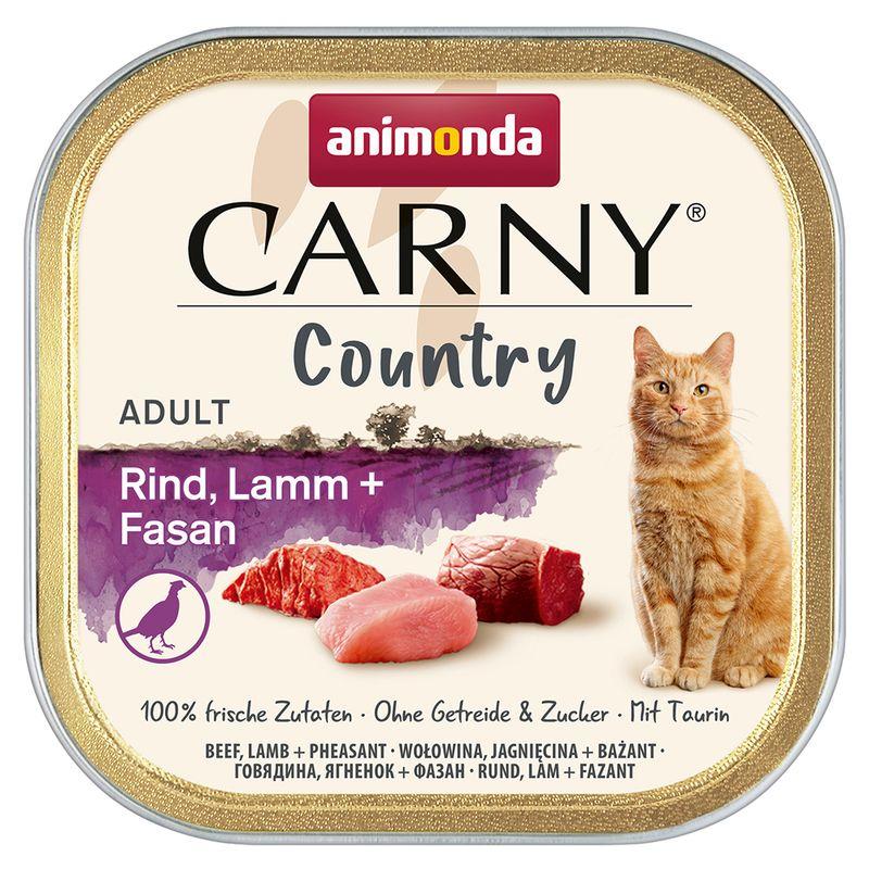 Zooplus animonda Carny Country Adult 6 x 100 g Pacco misto umido per gatti Nuovo