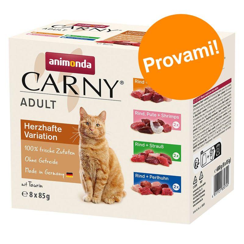 Zooplus animonda Carny Buste 8 x 85 g Pacco misto umido per gatti Qualità